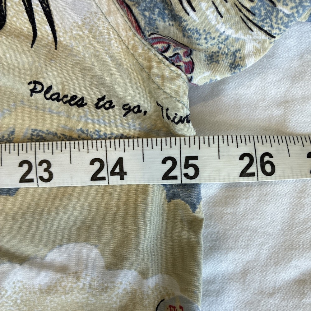 Big Dogs Shirt Mens Large Hawaiian Aloha Novelty Dog Plane Print Short Sleeve - Picture 5 of 9